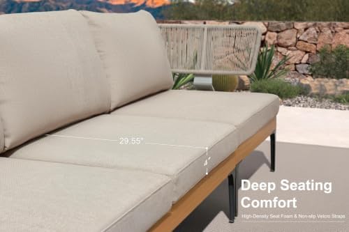 PURPLE LEAF 7 Pieces Outdoor Patio Furniture Set - Image 4