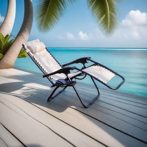 VTOY Zero Gravity Lounge Chair, Adjustable Outdoor Reclining Chair - Image 4