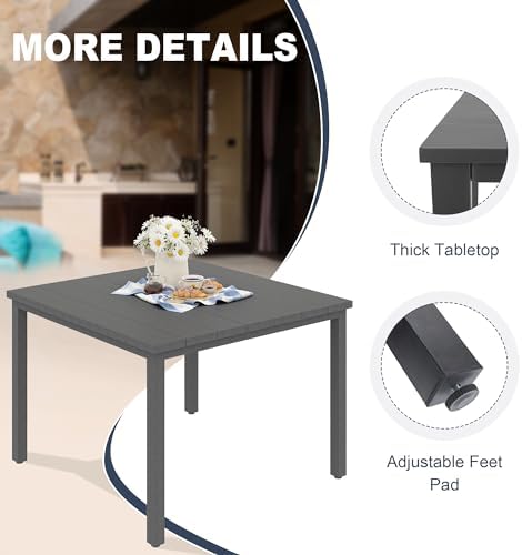 VICLLAX Outdoor Patio Dining Table - Image 6
