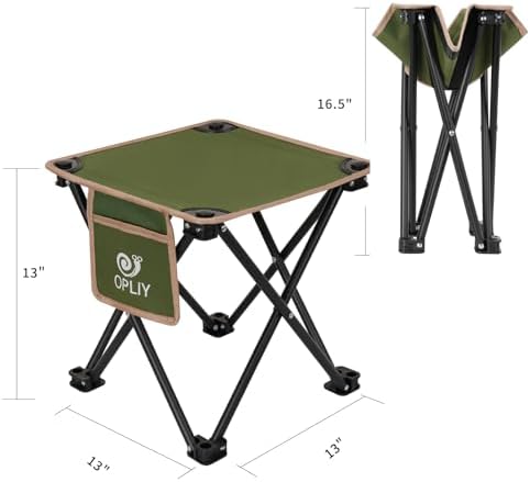 Opliy Camping Stool 2 Pack, Portable Folding Stool - Image 3