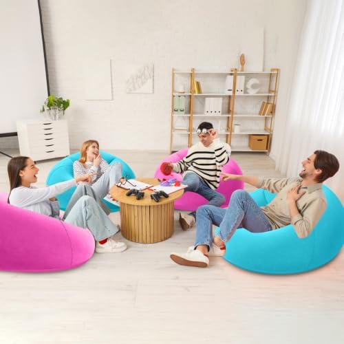 Realspring Inflatable Bean Bag Chairs, Lake Blue - Image 2