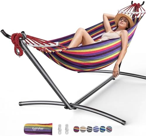 Everyfun Double Hammock with Stand by everyfun