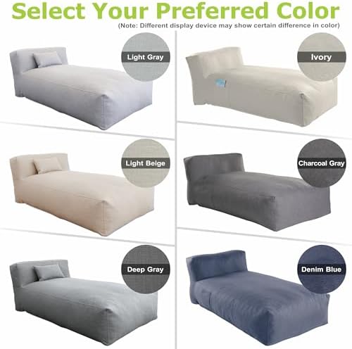 Outdoor Bean Bag Lounger Daybed Lazy Sofa Bed - Image 7