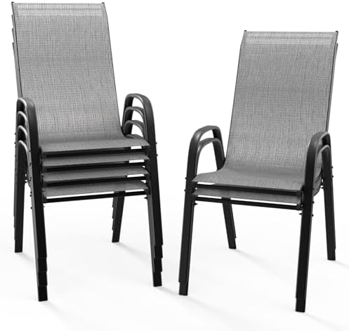 VINGLI Patio Chairs Set of 6 by VINGLI