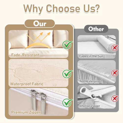 Twin Size Outdoor Daybed Mattress Cover - Image 5
