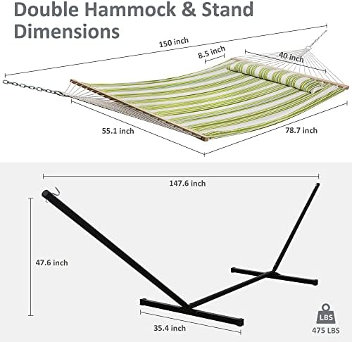 SUNCREAT Portable Double Hammock - Image 4