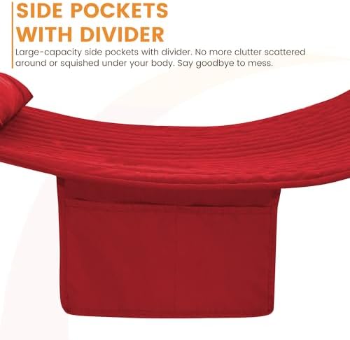 Lazy Daze Double Hammock with Pillow & Tree Straps - Image 6