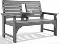 Outdoor Bench, HDPE 2-Person Garden Bench by KULAMOONLIFEHOUSE