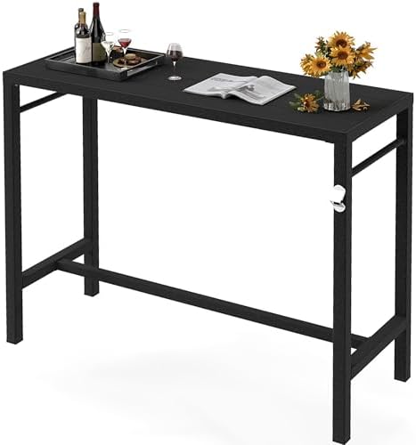 Murago Outdoor Bar Table, Bar Height Outdoor Pub Table, 46 inch Long by Murago