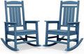 SERWALL Outdoor Rocking Chair Set of 2, Patio Rocking Chair by SERWALL