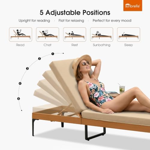 PURPLE LEAF Chaise Lounge 4 Pieces - Image 4