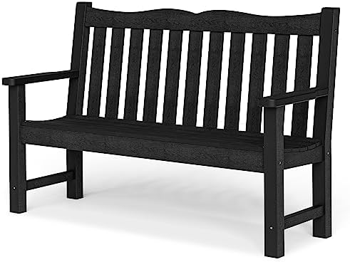 Stoog 2-Person Outdoor Bench, All-weather HIPS Garden Bench by Stoog