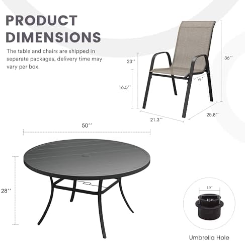 7 PCS Patio Dining Set - Image 2