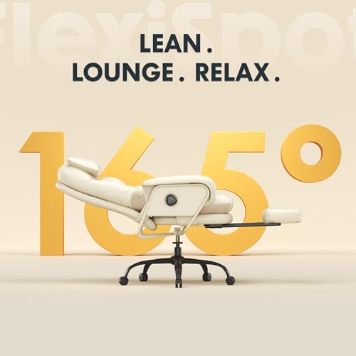FLEXISPOT HC4 2-in-1 Chaise Lounge Chair Indoor, PU Leather - Image 4