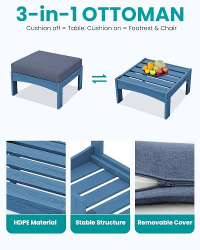 SERWALL 2 Pieces Outdoor Sofa - Image 6