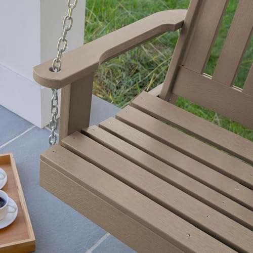 Highwood Lehigh Porch Swing, 4 Feet, Woodland Brown - Image 6