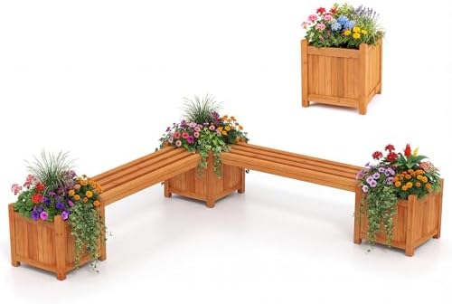 HAPPYGRILL 2-in-1 Outdoor Bench by HAPPYGRILL