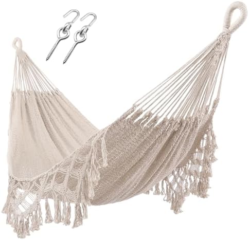ZEAN Handwovenw ith Tassels 2 Person Hammock Tassels by ZEANTZ.
