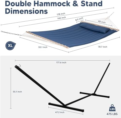 SUNCREAT 2 Person Free Standing Hammock - Image 3