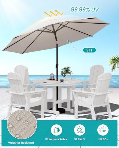 SERWALL 6-Pc Adirondack Patio Dining Sets - Image 7