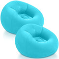 Realspring Inflatable Bean Bag Chairs, Lake Blue by Realspring