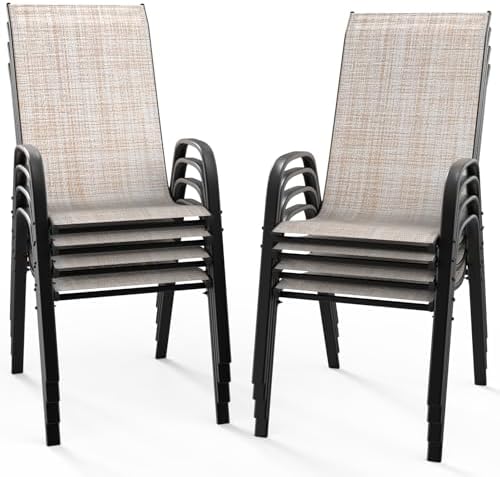 VINGLI Patio Chairs Set of 8 by VINGLI