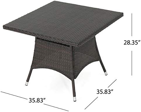 Christopher Knight Home Corsica PE Square Dining Table - Image 3