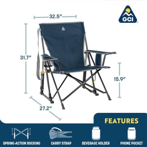 GCI Outdoor Kickback Rocker Camping Chair - Image 3