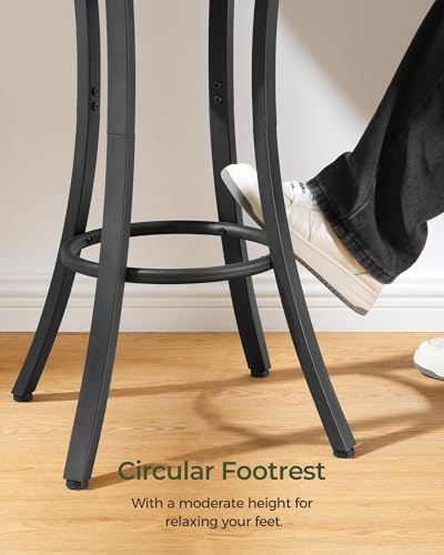 Round Bar Table, 2-Tier High Top & Counter Height Dining Table, - Image 5