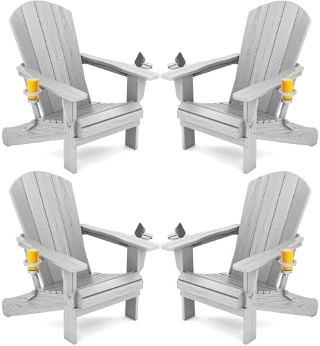 SERWALL Outdoor Adirondack Chair Set of 4 by SERWALL