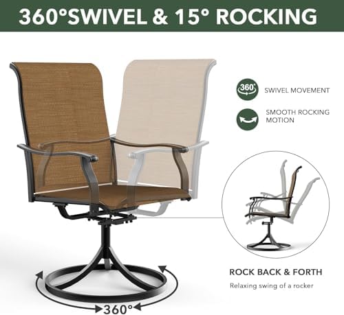 Outdoor Patio Dining Set, Including 6pcs Chairs and 60" Table - Image 7