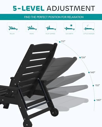 SERWALL HDPE Outdoor Chaise Lounge - Image 4