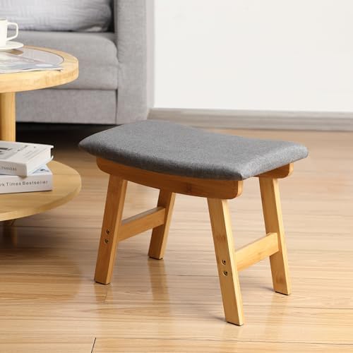 BAMBOO LAND- Bamboo Foot Stools Ottoman, Small Ottoman Foot Rest - Image 2