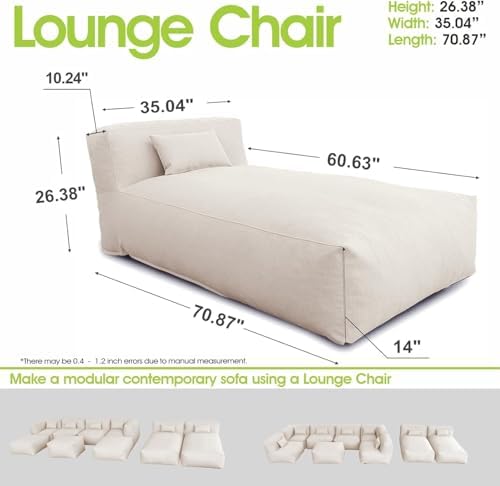 Outdoor Bean Bag Lounger Daybed Lazy Sofa Bed - Image 2