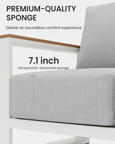 Oversized Aluminum Patio Furniture, 1 Piece Luxury Outdoor Furniture - Image 4