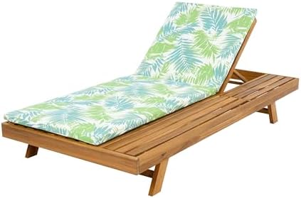 Christopher Knight Home Kayes Acacia Wood Chaise Lounge - Image 4