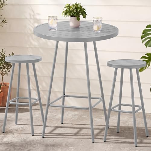 Best Choice Products 3-Piece Patio Dining Set, Bar Height, Outdoor Bistro Set by BestChoiceProducts