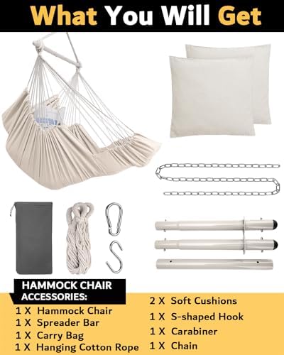 Miztli Hammock Chair Hanging Chair Swing - Image 6