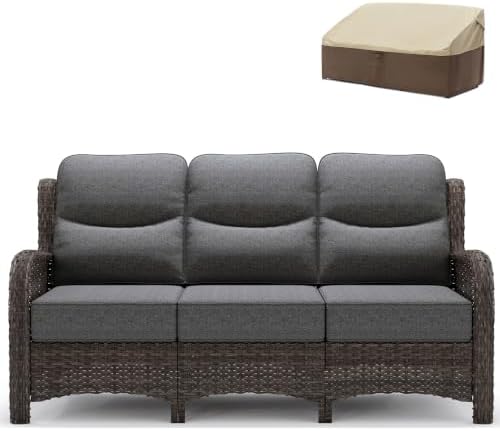 Oversized 3-Seater Outdoor Sofa by HILLGA
