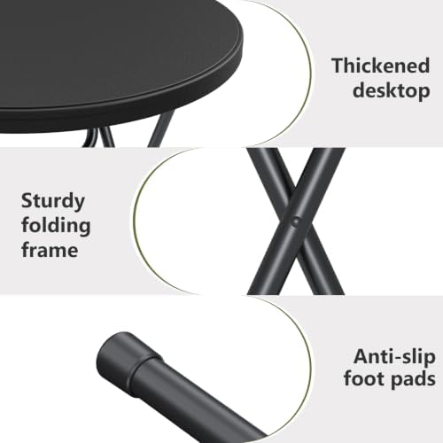 6 Pack Cocktail Table, 32 Inch Folding Table, High Top Round Tables - Image 3