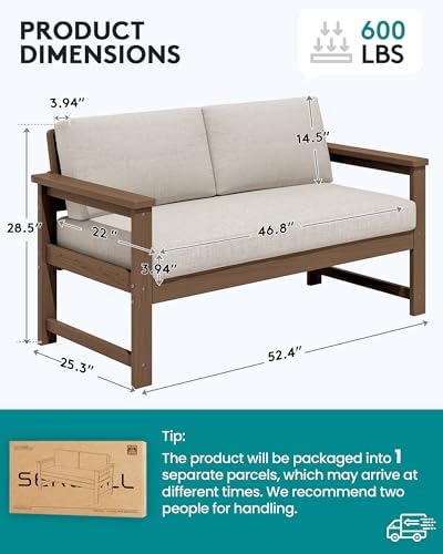 SERWALL HDPE Outdoor Loveseat - Image 2