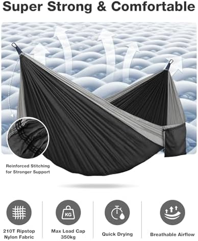 MOSFiATA Camping Hammock, Heavy Duty up to 700lbs - Image 5