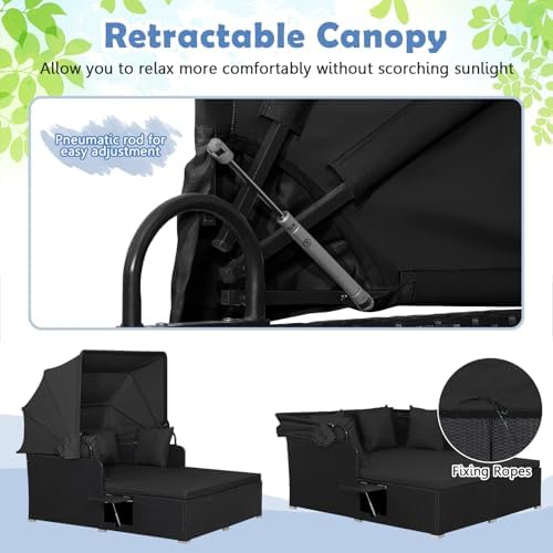 Tangkula Patio Rattan Daybed - Image 5