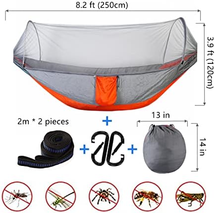 LFL Camping Hammock with Mosquito Net Outdoor Hammock with Bug Net - Image 5