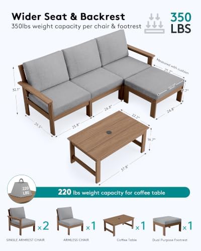 SERWALL HDPE Outdoor Sectional - Image 2