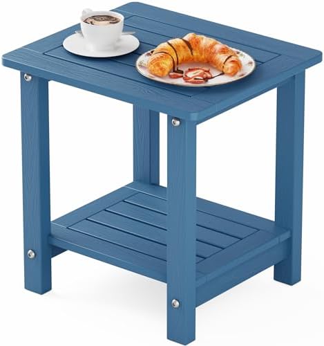 YEFU Outdoor Side Table for Patio, All Weather HIPS by YEFU