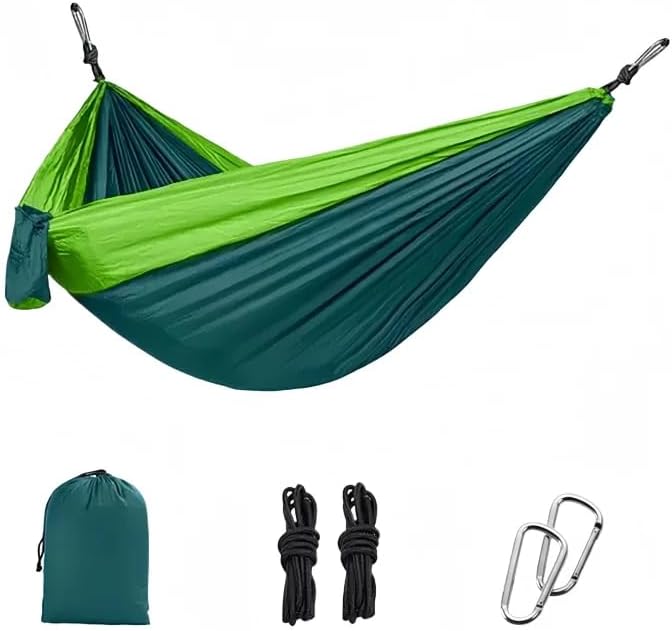 Camping Hammock with Tree Straps, Portable Nylon by GRSECPO