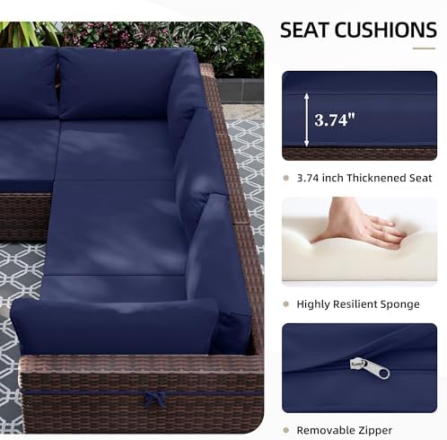 5-Piece Wicker Patio Furniture Set - Image 5