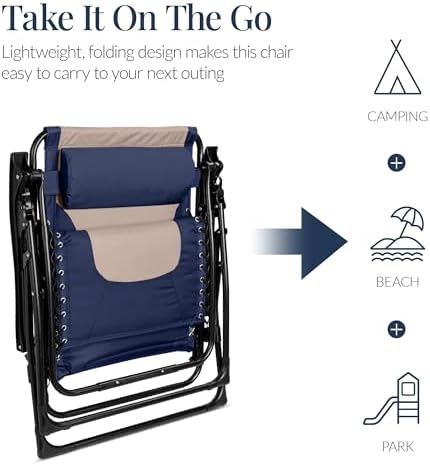 Best Choice Products Oversized Padded Zero Gravity Chair Recliner - Image 6
