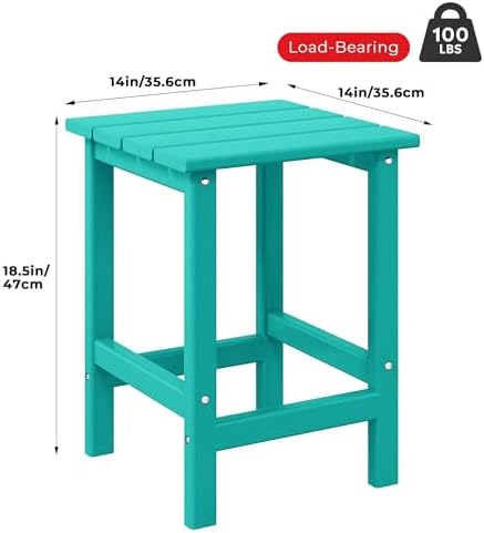 Square Outdoor Side Tables, Adirondack Patio Tables - Image 2